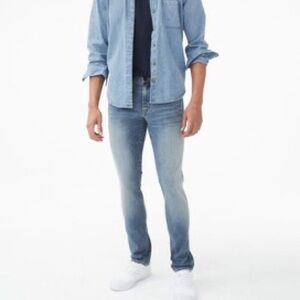 Aeropostale Men's Faded Blue Skinny Jeans